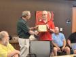 Doug, AD9EK wins the Kit Built Award at the August Meeting
